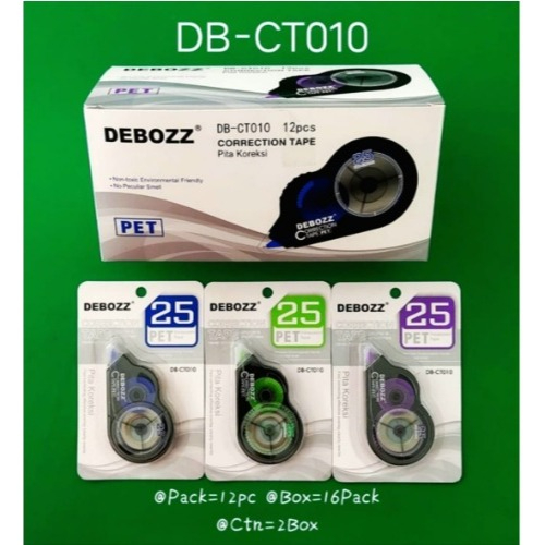 

Correction Tape 25M DB-CT010 / Cortape / tip ex / tip x / tipex 1 Pcs