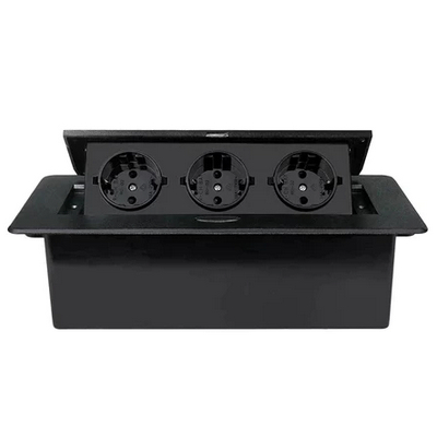 Colokan Socket 3 Lubang Socket Tanam Meja Belajar Komputer Desain Minimalis Elegan