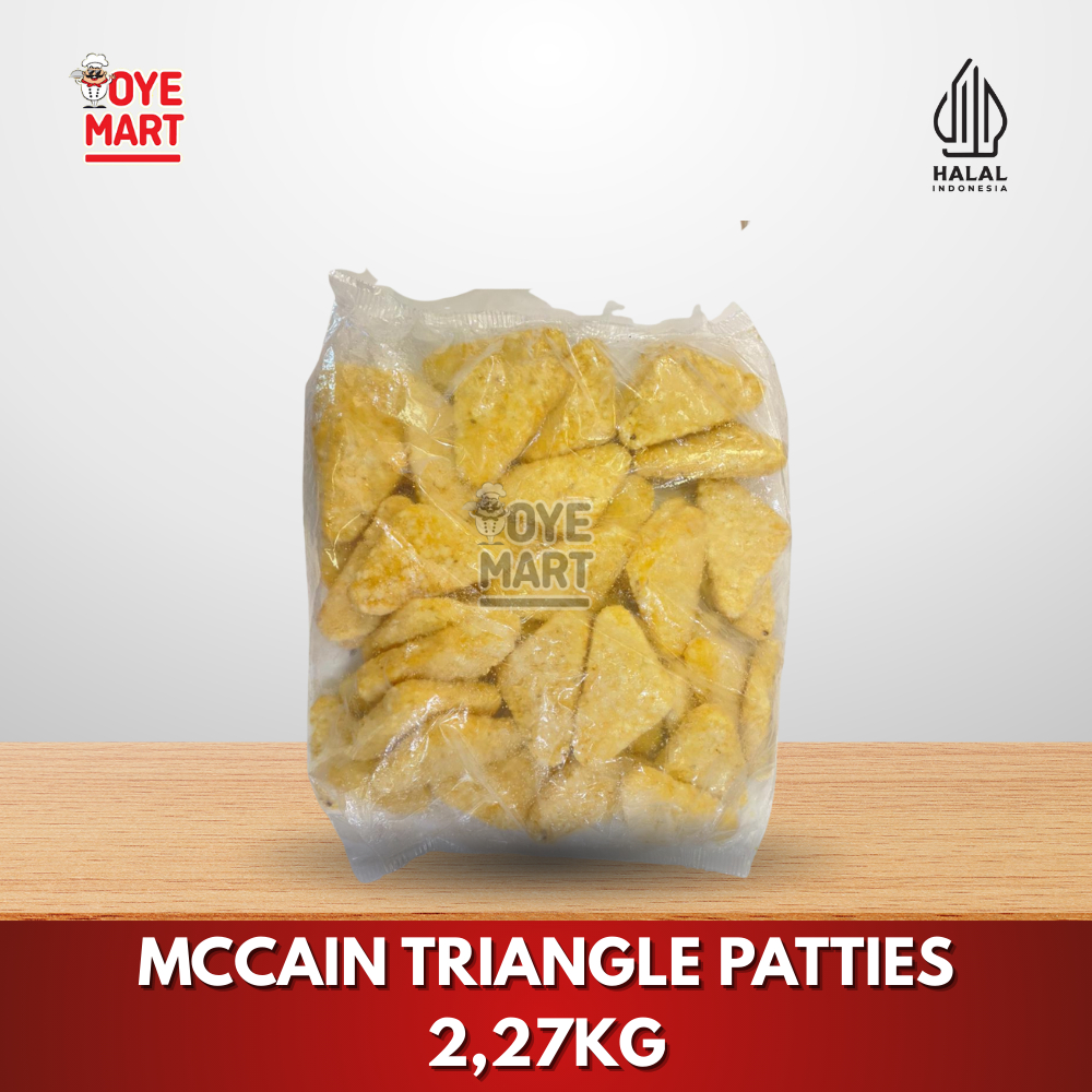 

MCCAIN TRIANGLE PATTIES 2,27KG/KENTANG GORENG