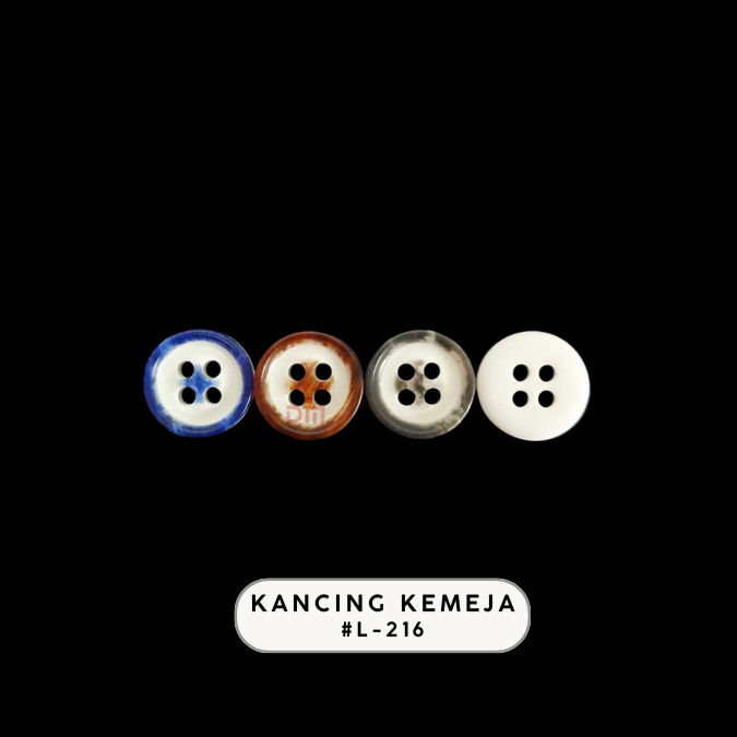 [TKDAMAI] Kancing kemeja #L-216 - 18L isi 5gros