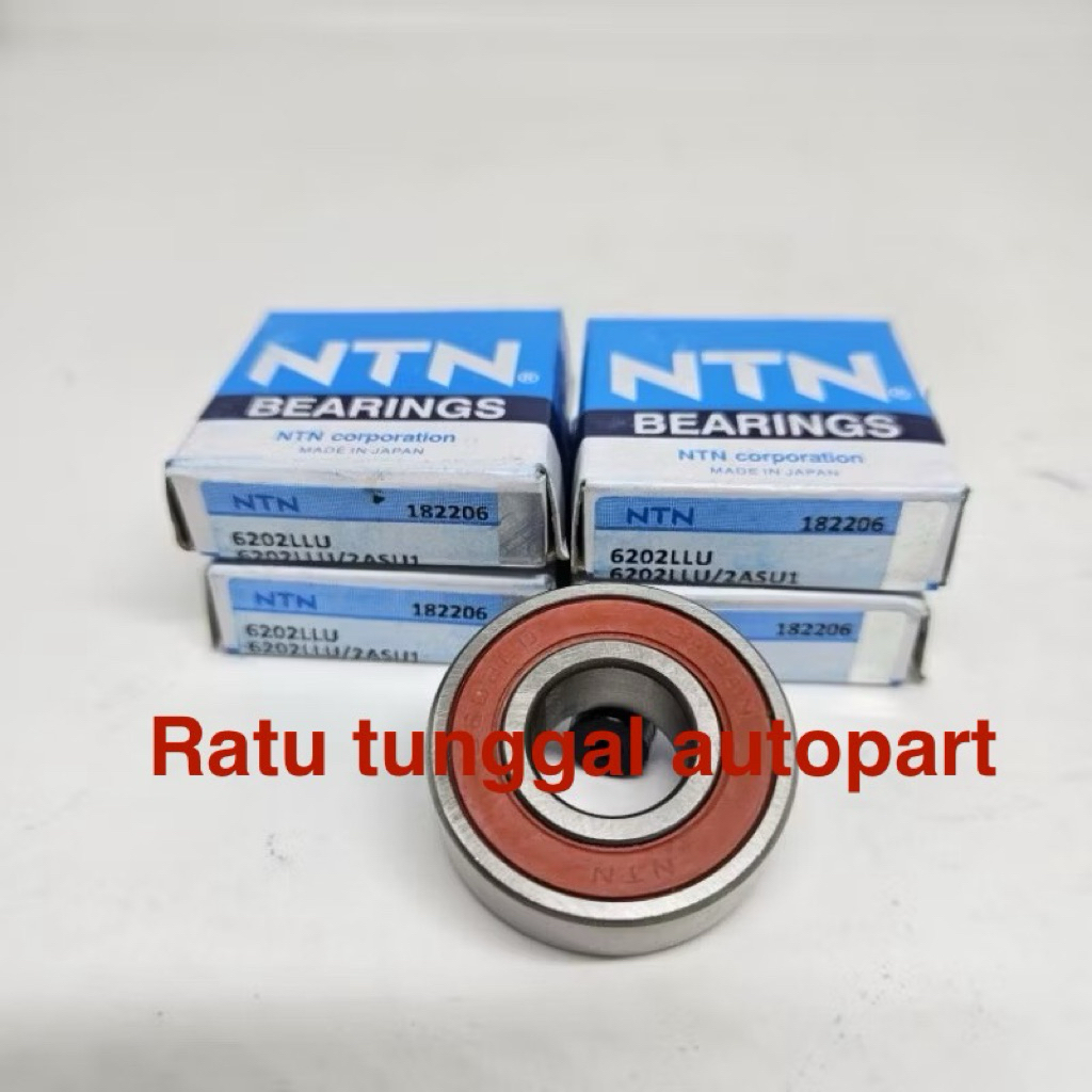 BEARING 6202 LLU NTN 6202LLU TUTUP KARET 15x35x11mm