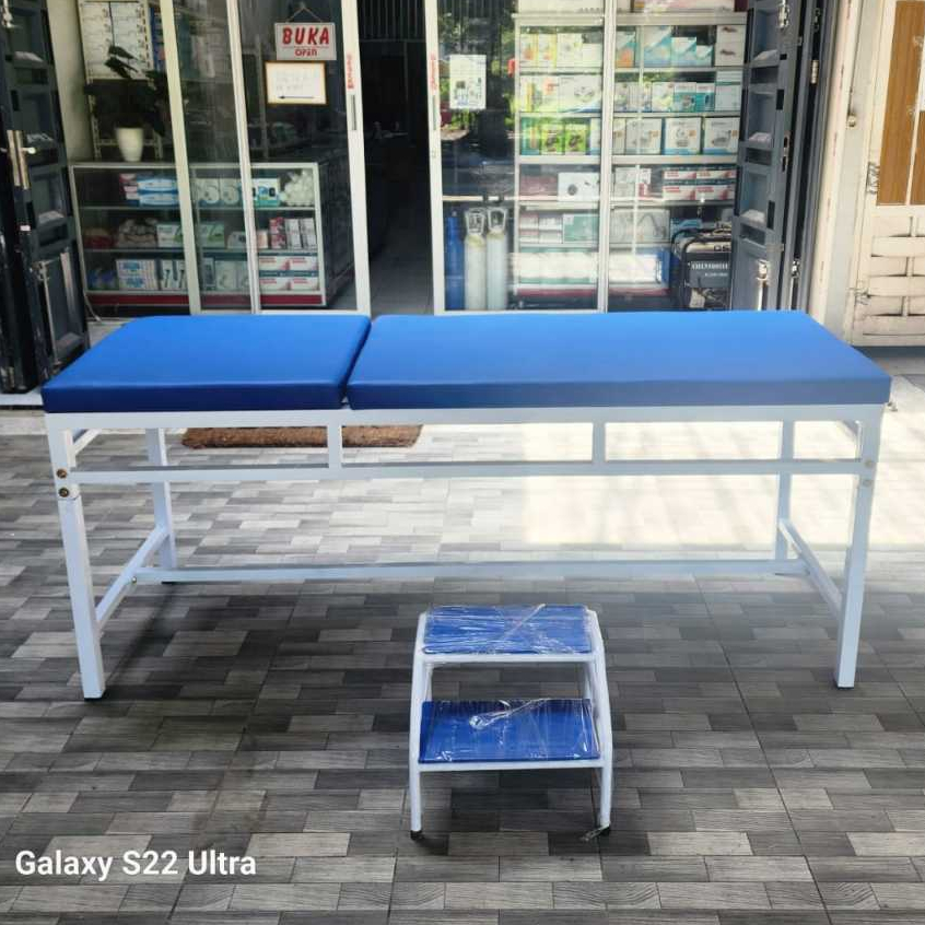 BED PERIKSA PASIEN/MEJA PERIKSA PASIEN BESI PETAK/TEMPAT TIDUR PERIKSA PASIEN BESI PETAK / RANJANG U