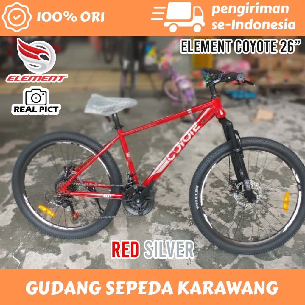 SEPEDA GUNUNG 26INCH ELEMENT COYOTE 21SPEED