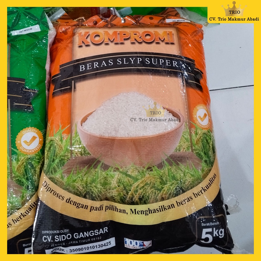 

Beras Putih Merk Kompromi Kuning 5kg