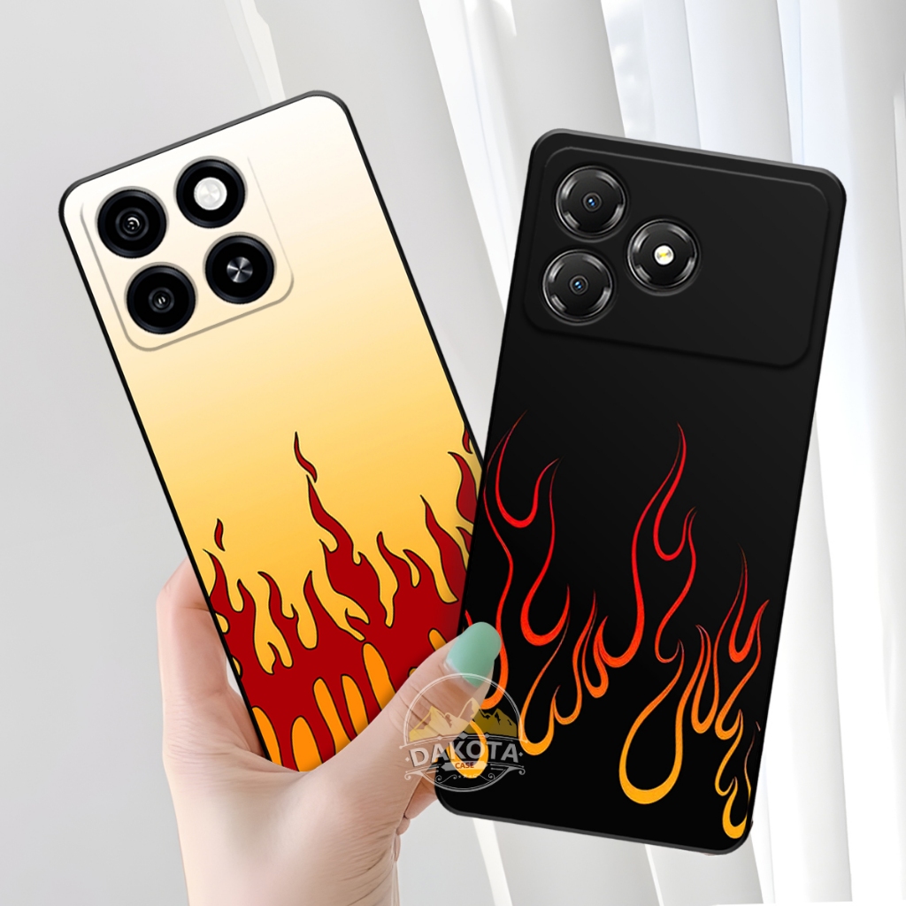 DAKOTA | Casing Silikon Hp ZTE Blade A36 | ZTE Blade A56 UV Printing Gambar Apii | Case Lentur grati
