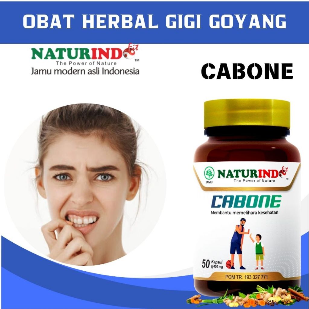 Obat Gigi Goyang Penguat Gigi Sakit Gigi Gusi Bengkak Cabone Naturindo