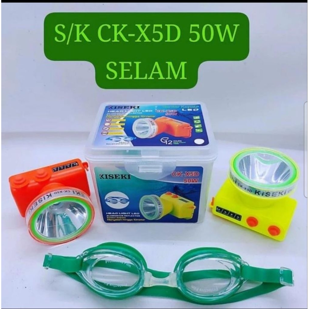 Senter Kepala Selam Kiseki 50w CK X5D
