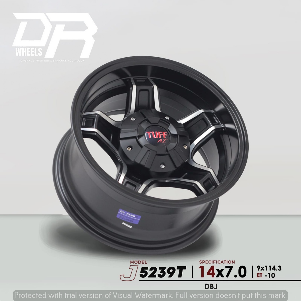 Velg mobil ring 14 lebar 7 hole 9x114,3 et- 10 warna DBJ