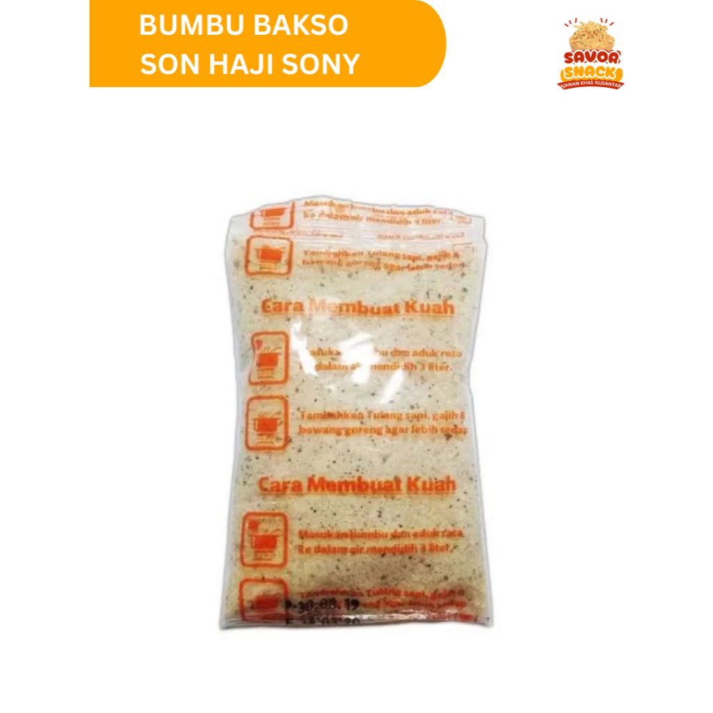 

Bumbu Kuah Bakso Son Haji Sony Khas Lampung 50gr Halal Frozen