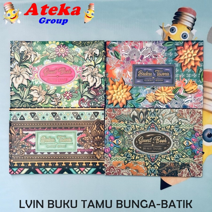 

[1 PCS] L-VIN BUKU TAMU ACAR NIKAH BUNGA - BATIK
