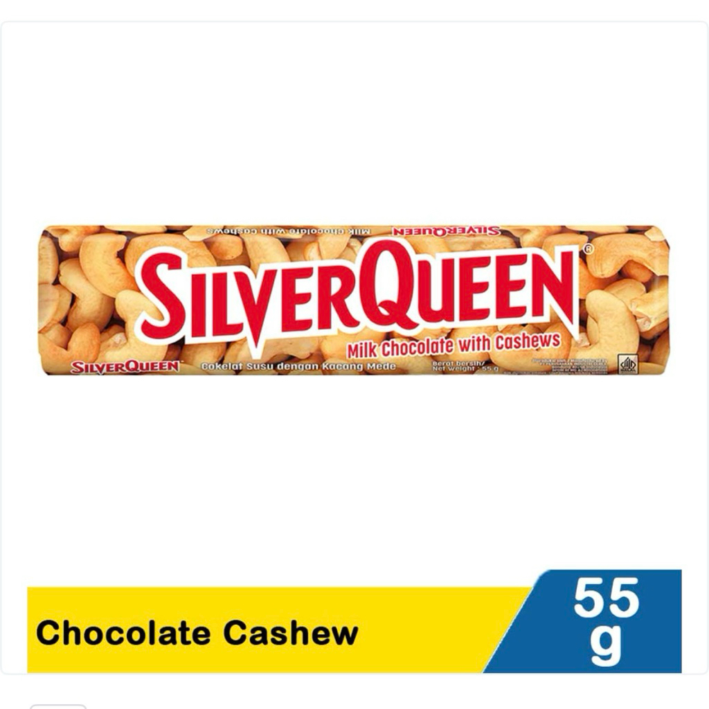 

coklat Silverqueen 55g 63.000 dapat 5