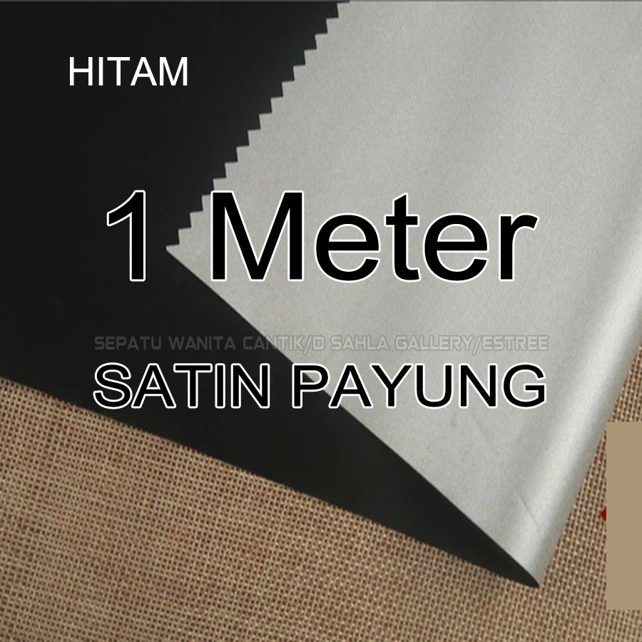 Bahan Kain Satin Saten Payung Silk Halus Bahan Payung Tenda Cover Selimut Mobil Gordeng Backdrop Jak