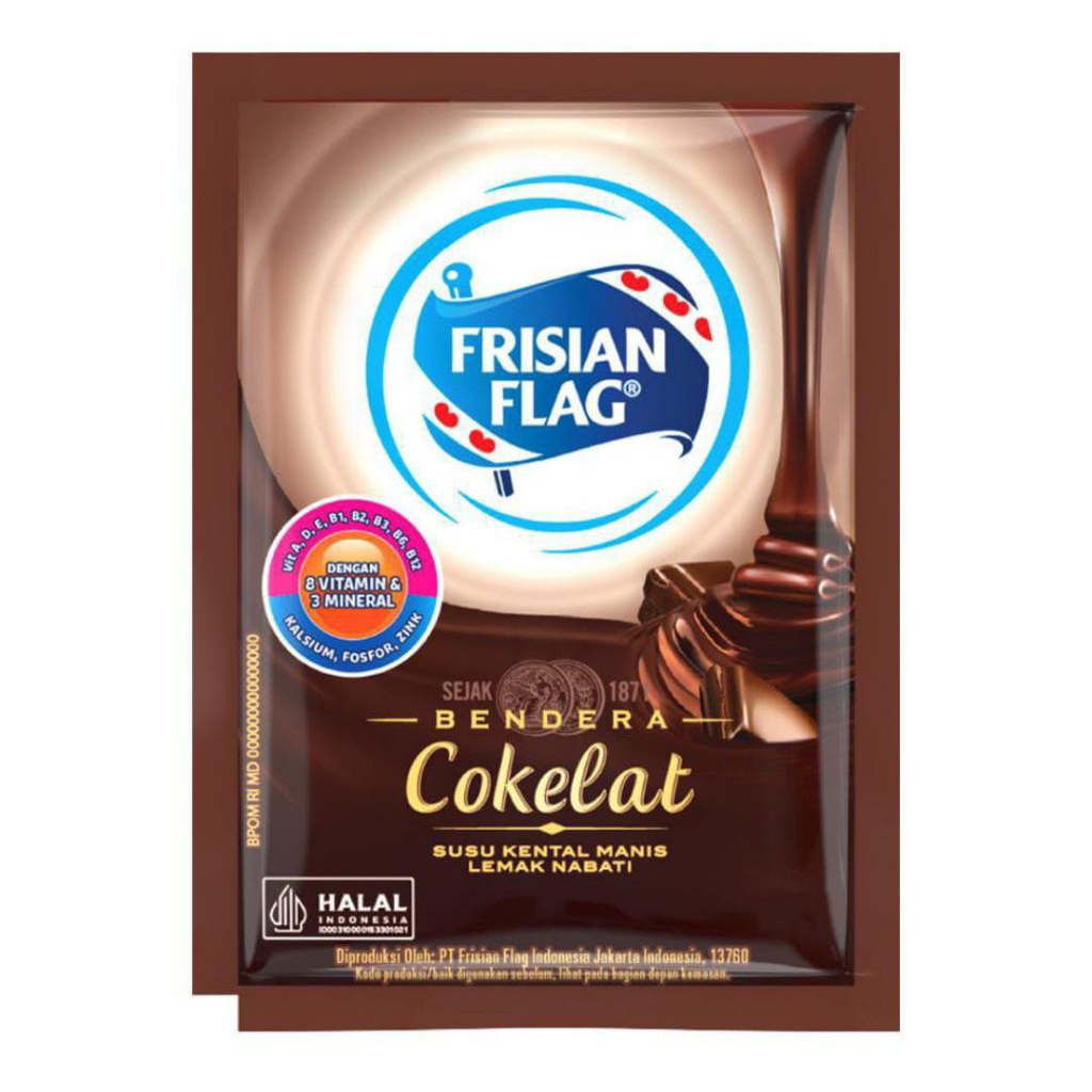 

SUSU KENTAL MANIS FRISIAN FLAG RASA COKELAT RENCENG ISI 6 SACHET