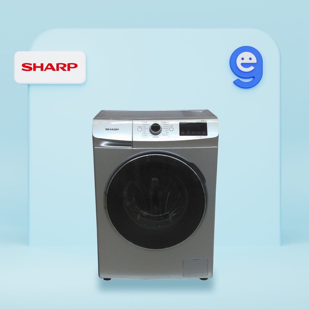 SHARP Mesin Cuci Front Loading 7KG ES-FL1073W / ESFL 1073 W / ESFL1073W / 1073W / ES-FL1073 / ESFL10