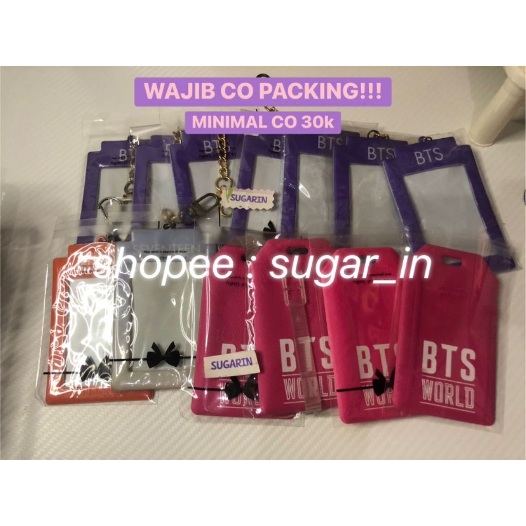 [READY STOCK] HOLDER OFFICIAL DICON BTS SEVENTEEN BTS WORLD EN