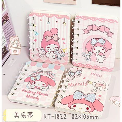 

[150GR] 4PCS NOTEBOOK RING A7 BUKU CATATAN KECIL / BUKU SPIRAL UKURAN A7 ISI 4 PCS