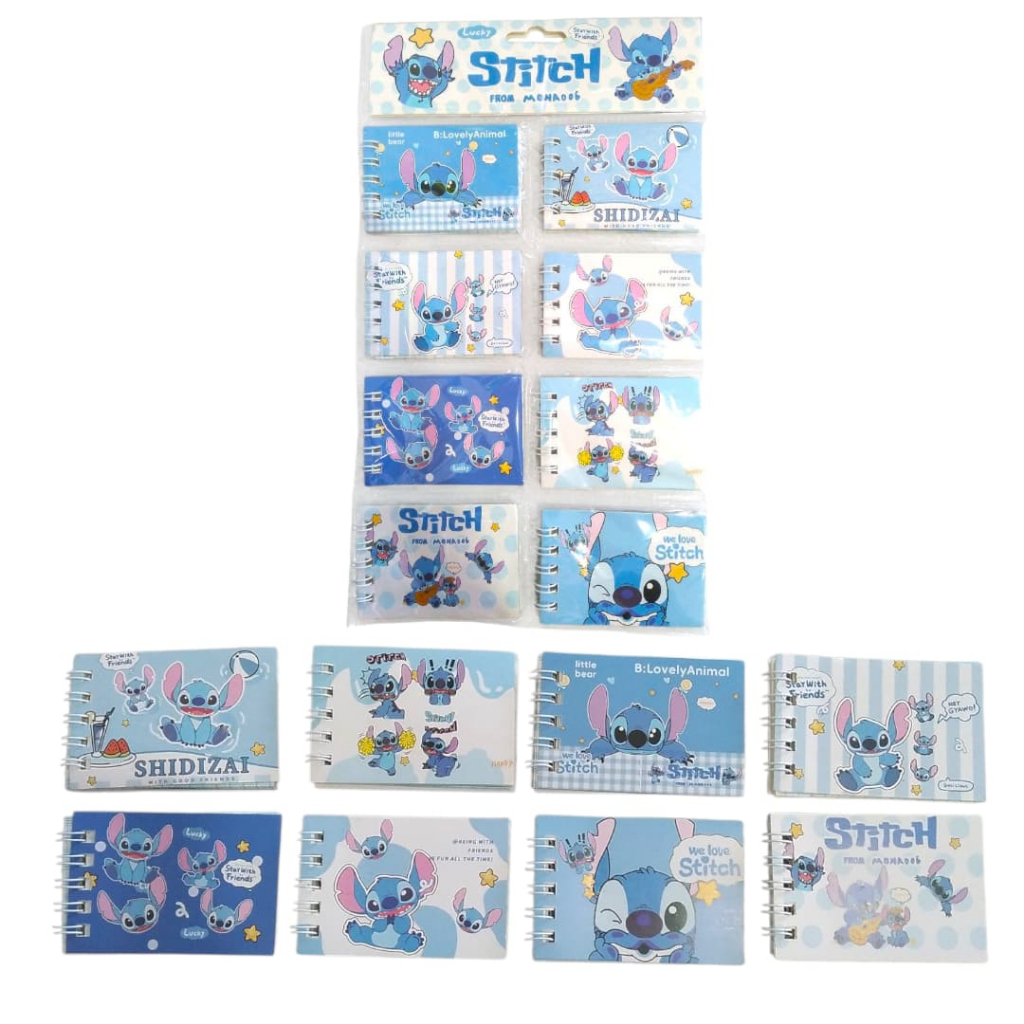 

Planet Toyz -Buku Memo Mini Karakter Stitch / Buku Catatan Kecil Stitch