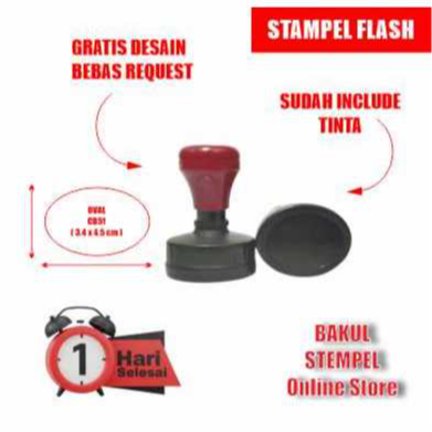 

Cetak Stempel Flash Otomatis Oval 4.5 cm