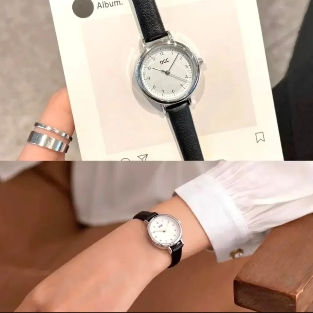 JAM TANGAN CASE STAINLESS STEEL BACK STRAP PU