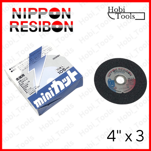 NIPPON RESIBON BATU GERINDA POTONG 4" X 3 - CUTTING WHEEL 4 INCH
