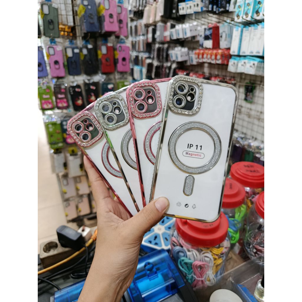 CASE DIAMOND BLINK SPARKLY CASING GLITTER TRANSPARAN IPHONE 11 | 11 PRO MAX | IP 13/14 | IP 15 | IP 