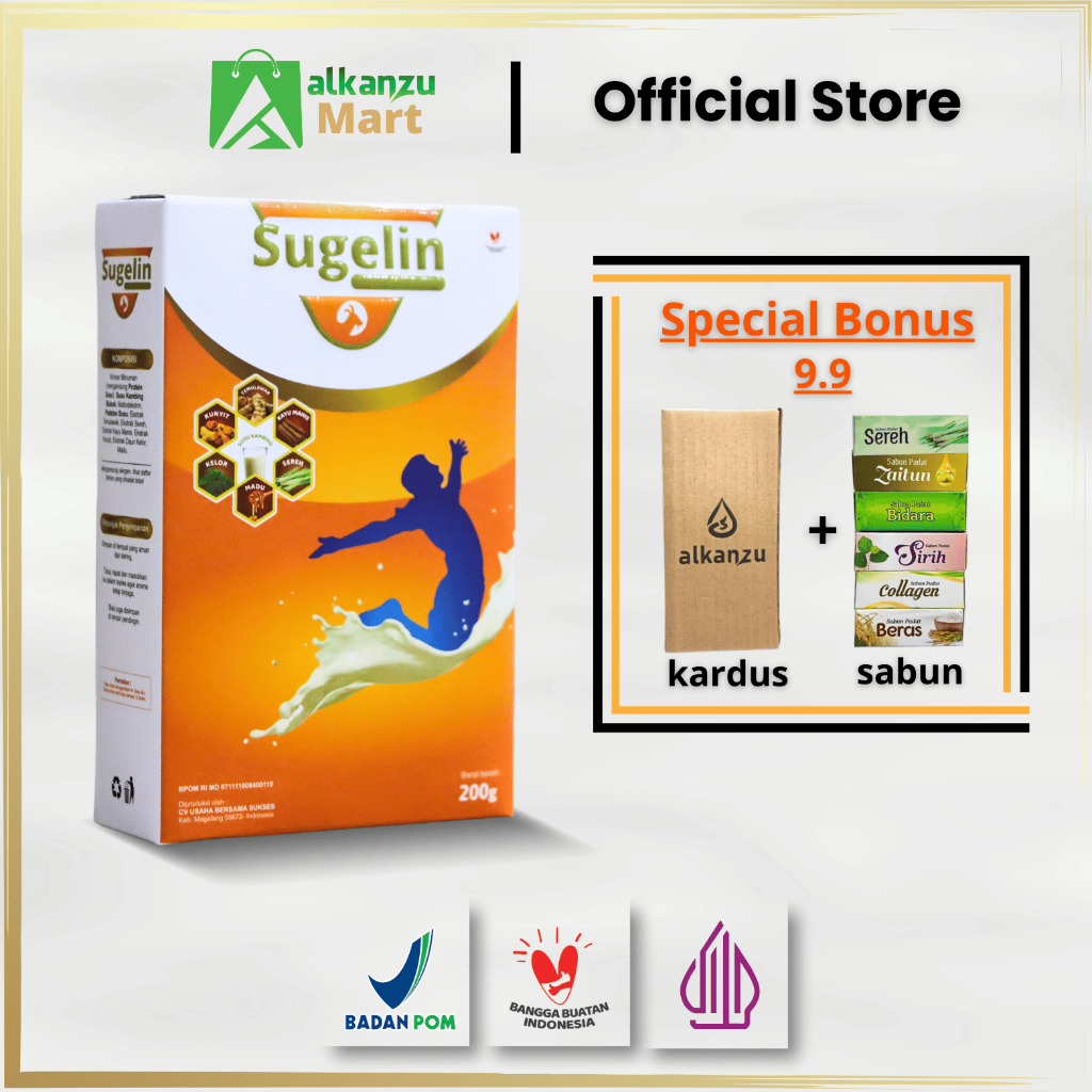 

SUGELIN Susu Pegel Linu | Susu Kambing Bubuk 200g