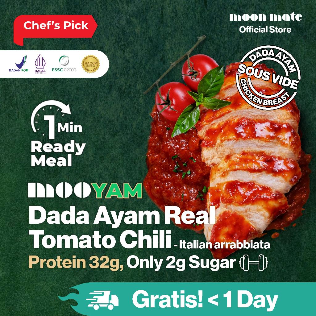 

[Moonmate Official] Dada Ayam MOOYAM Tomato Chili Protein Italian version Rendah Raram