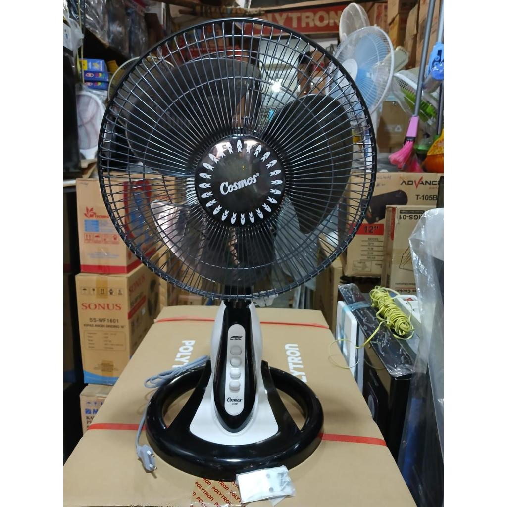 Desk Fan Cosmos 12 DSF Twino Black / Kipas Angin Meja COSMOS 12DSF B / Desk Fan Cosmos 12 DSFB TWINO