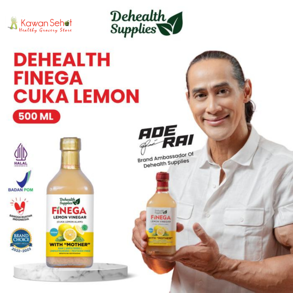 

Dehealth Supplies Finega Lemon Vinegar | Cuka Lemon Alami 500ml