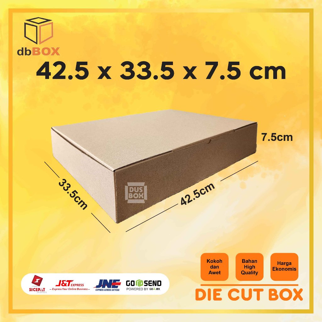 

Kardus 42,5x33,5x7,5 cm....Die Cut kotak Kue tart -aksesoris-dll