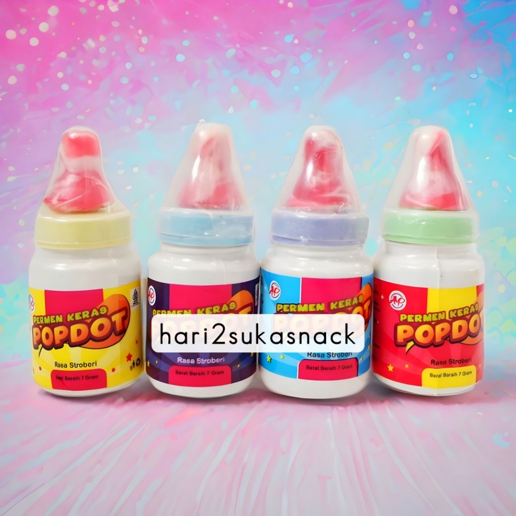 

[1PC] Permen Dot Empeng Tabung / Cincin Ring Mpeng Lollipop Rasa Aneka Buah / Permen Jadul Keras Dot Pelangi