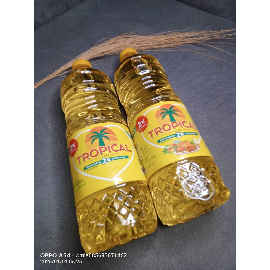 

Tropical Minyak Kemasan 1L Isi 12/24 Botol