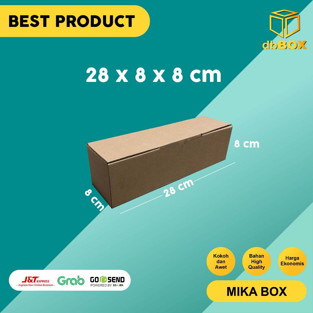 

(10 pcs) Kardus Uk. 28x8x8 cm ....Die Cut kotak Kue, snack -aksesoris-dll model box pizza