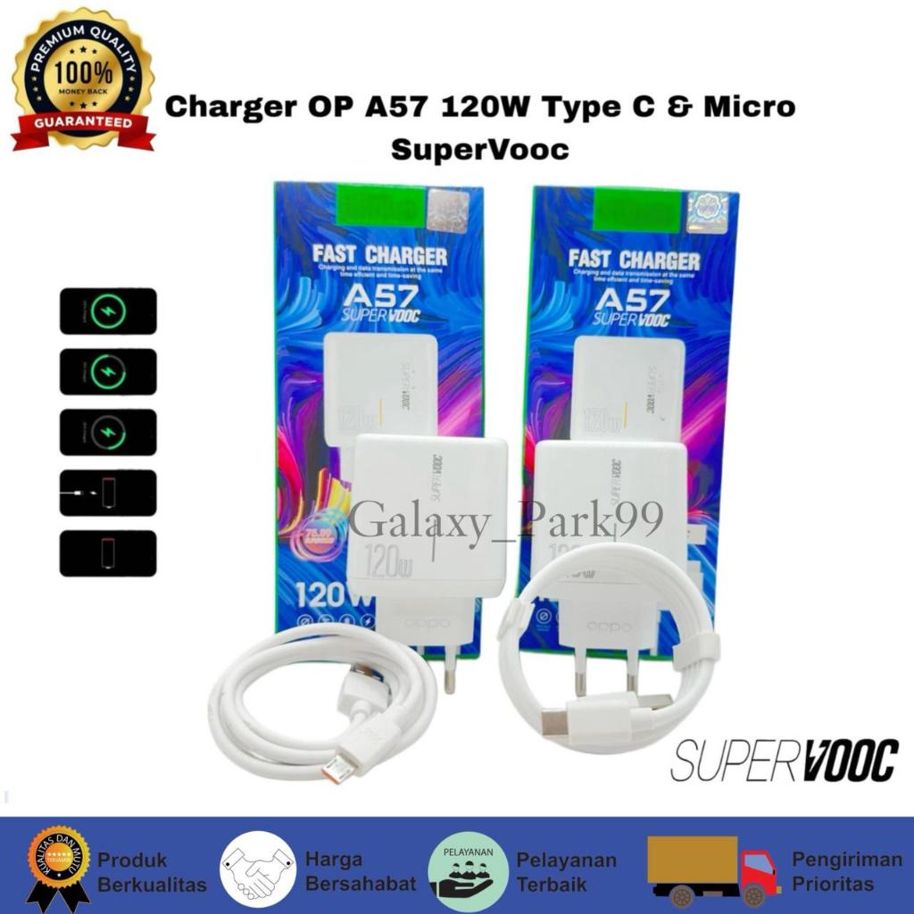Charger oppo A57 120W Support FastCharging super Vooc kompatible semua hp smartphone android PROMO G