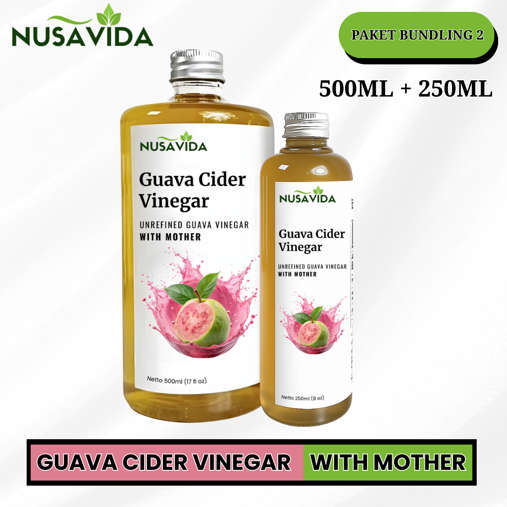 

Nusavida Cuka Jambu With Mother Original 500+250 ML (Paket Bundling 2 Botol)