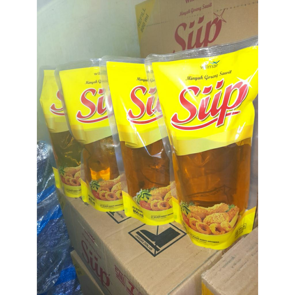 Siip Wilmar Minyak Goreng 800 ml 1 Dus (12 Pack)