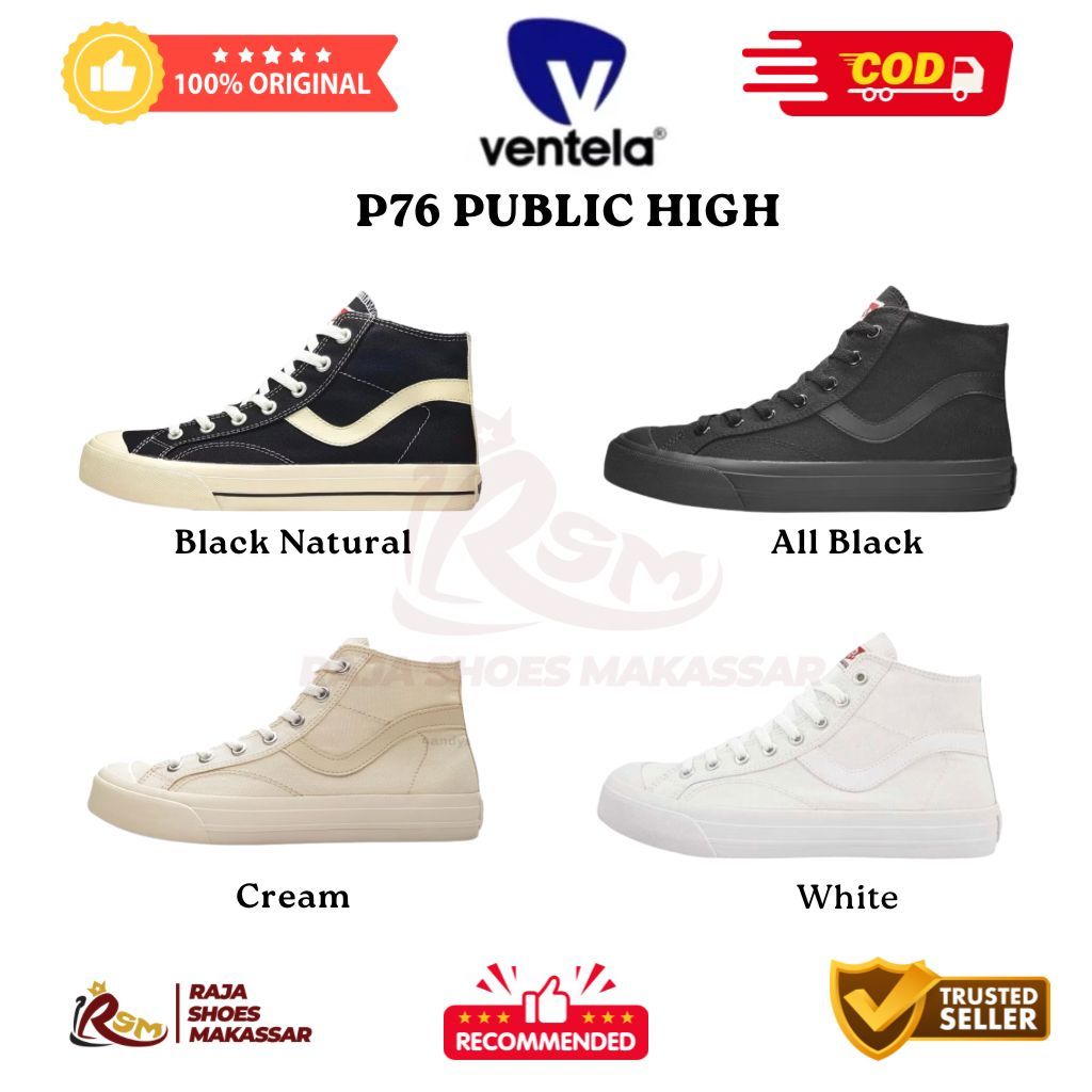 (ASLI-COD) Sepatu Ventela Public Hi High - Ventela Shoes - Ventela Makassar - Sepatu Ventela Shoes -