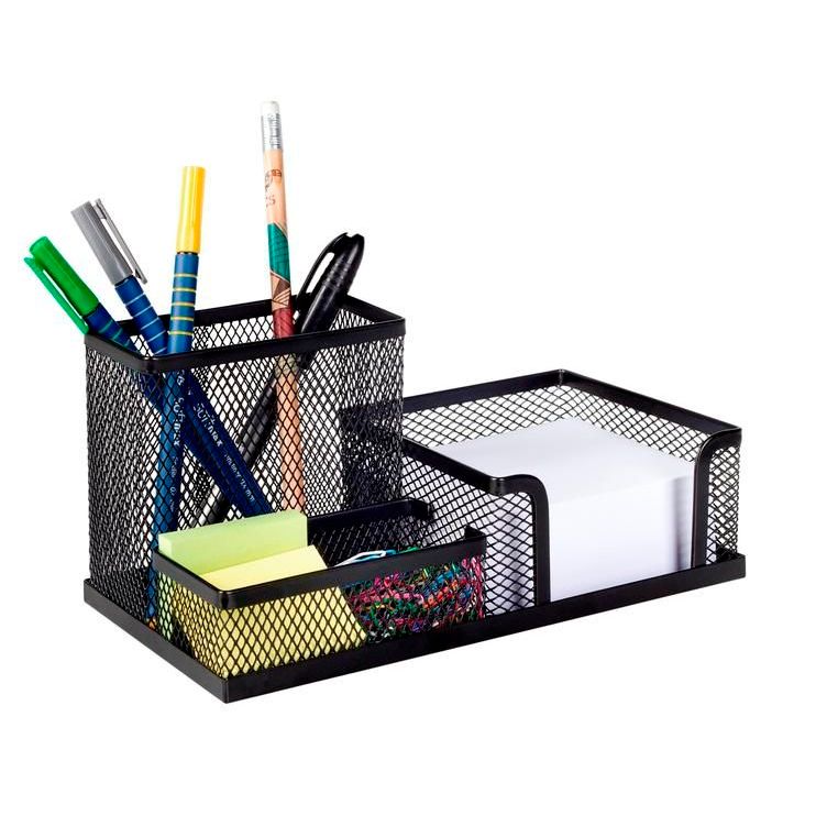 

V-TEC Memo Organizer 3 Sekat Hitam Besi 20x10x10cm