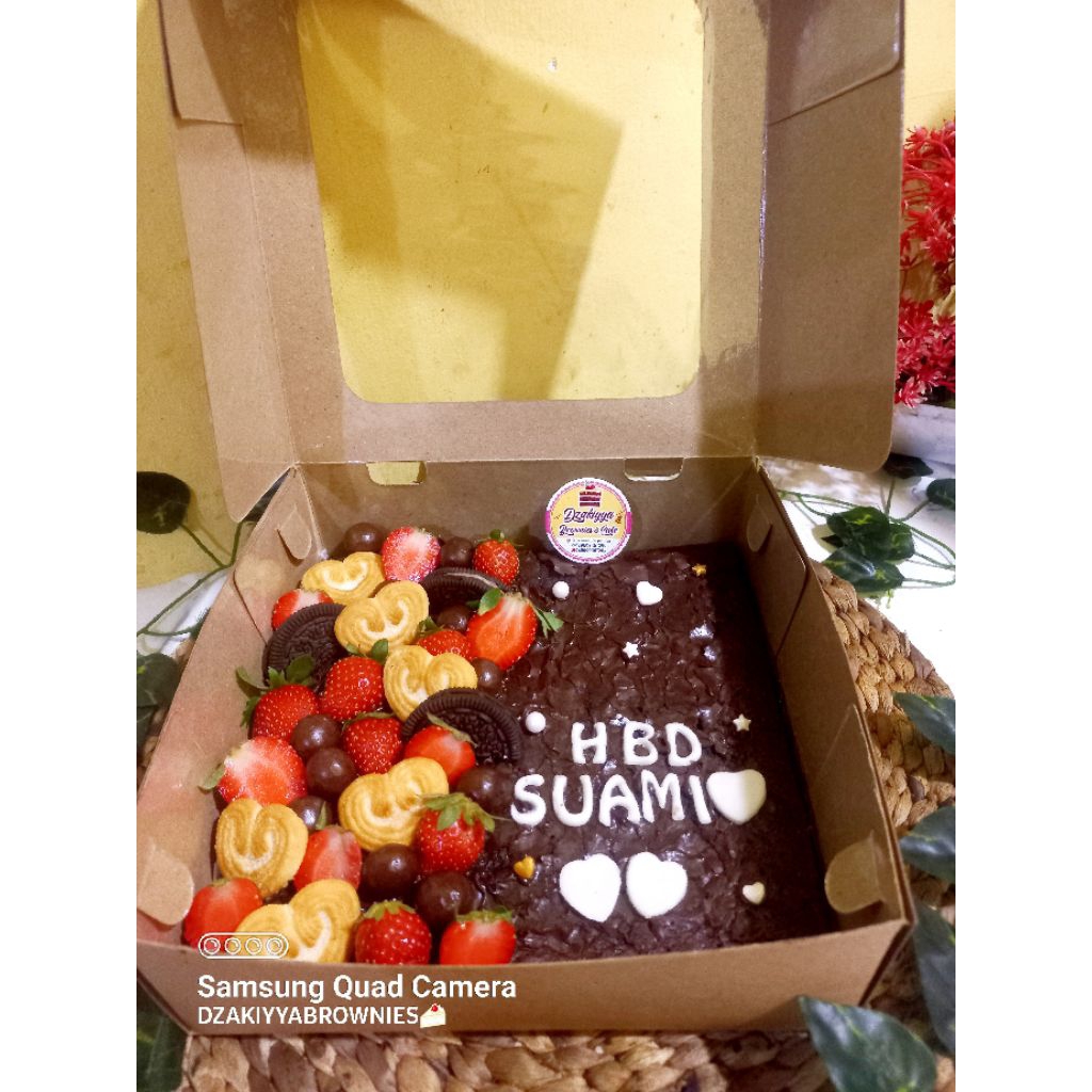 

brownies ultah// fudgy brownies diameter 20cm