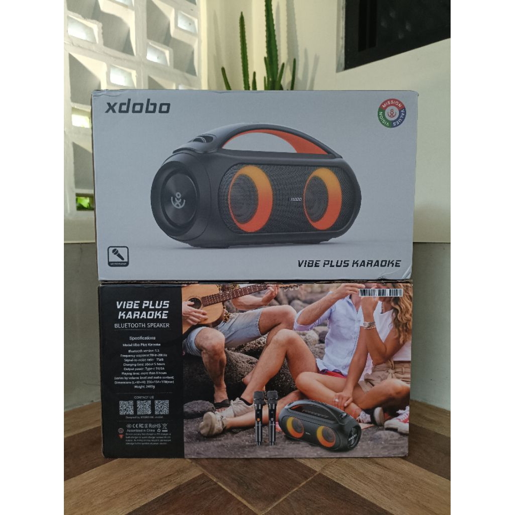XDOBO Vibe Plus Karaoke with mic wireless 2 pcs