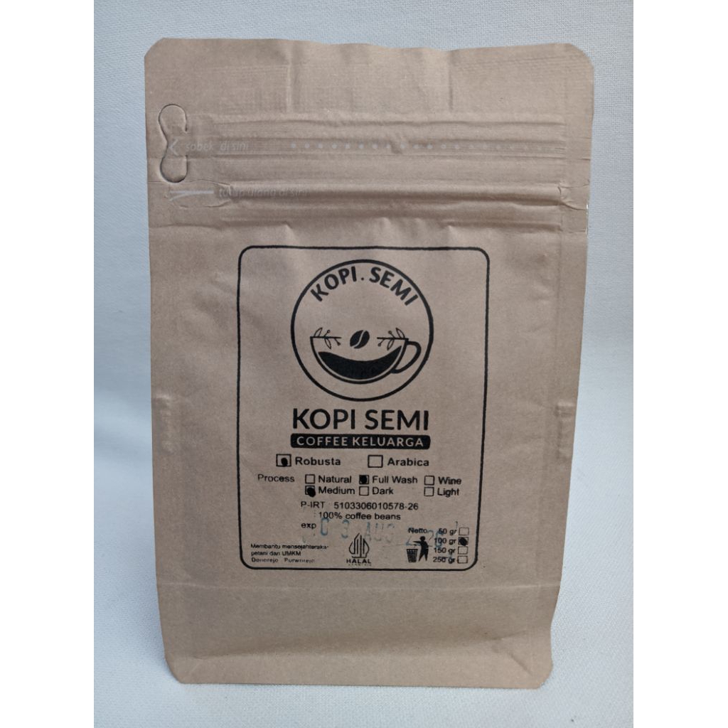 

Kopi Semi kopi bubuk Robusta 100g