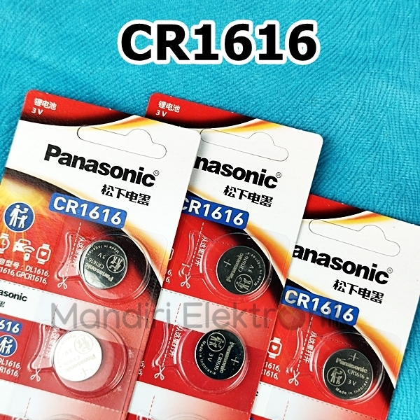Baterai CR1616 Panasonic Battery Panasonic 1616 3V Original Baterai Kancing Panasonic 1616