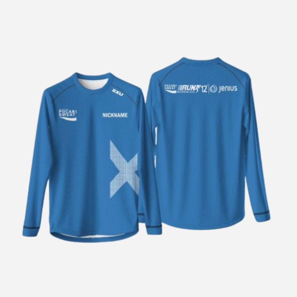 Jersey Lari Pria Wanita POCARI 2XU Dryfit 2025 - Gratis Bisa Custom