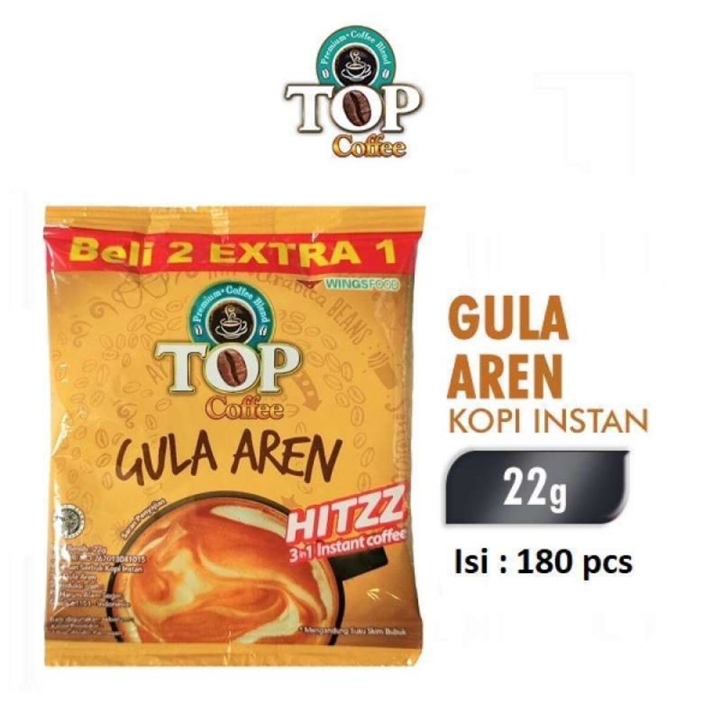 TOP KOPI GULA AREN 1 RENCENG 15 SACHET