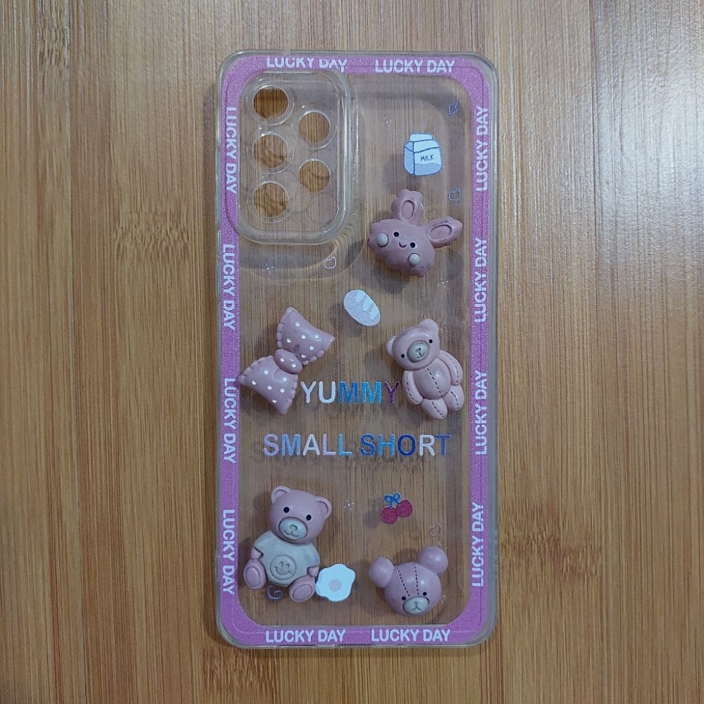 Accesories HP - Casing HP / Case Hp Samsung A73 Motif Bear 3d Cute