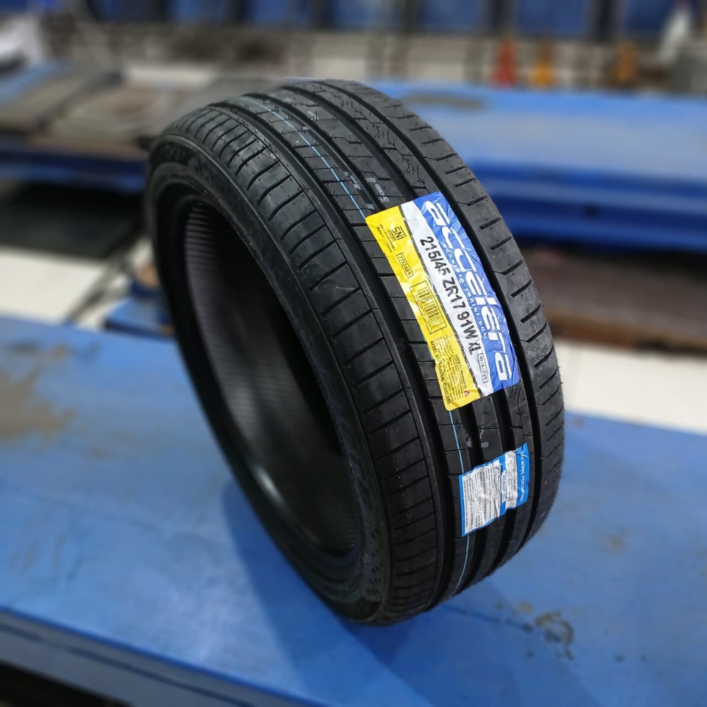 BAN ACCELERA UKURAN 215 45 R17 UNTUK AVANZA DLL MERK ACCELERA IOTA EVT 215 45 R17 BAHAN BERKWALITAS