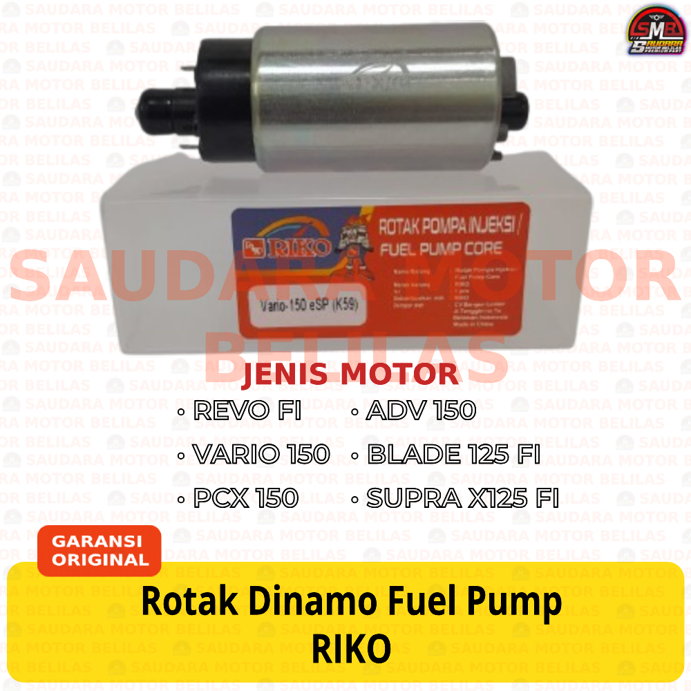 RIKO Rotak REVO FI / VARIO 150 / PCX 150 / ADV 150 / BLADE 125 FI / SUPRA X125 FI Rotax Dinamo Fuel 