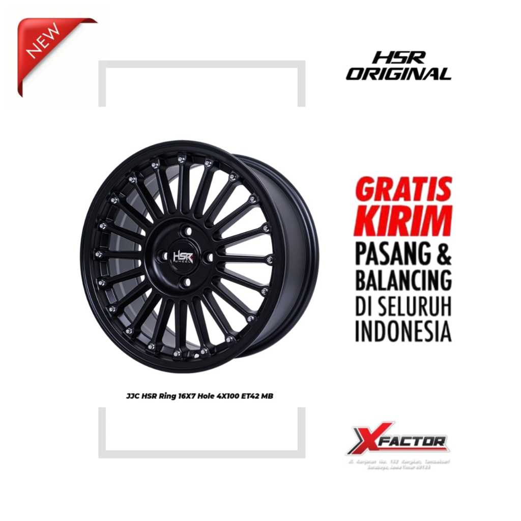 VELG R16 HSR JJC HSR R16X7 H4X100 ET42 MB