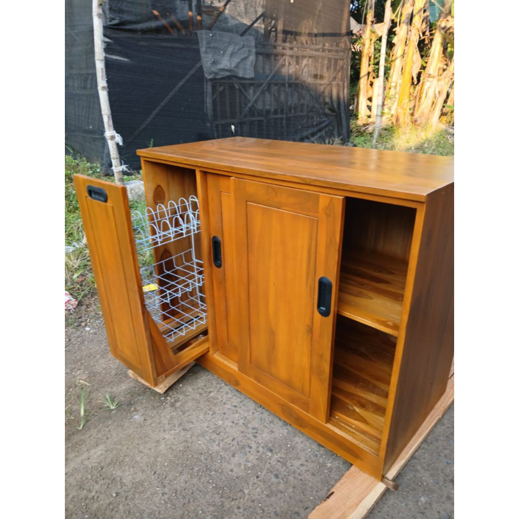 Kitchen set kayu jati,mebel Jepara