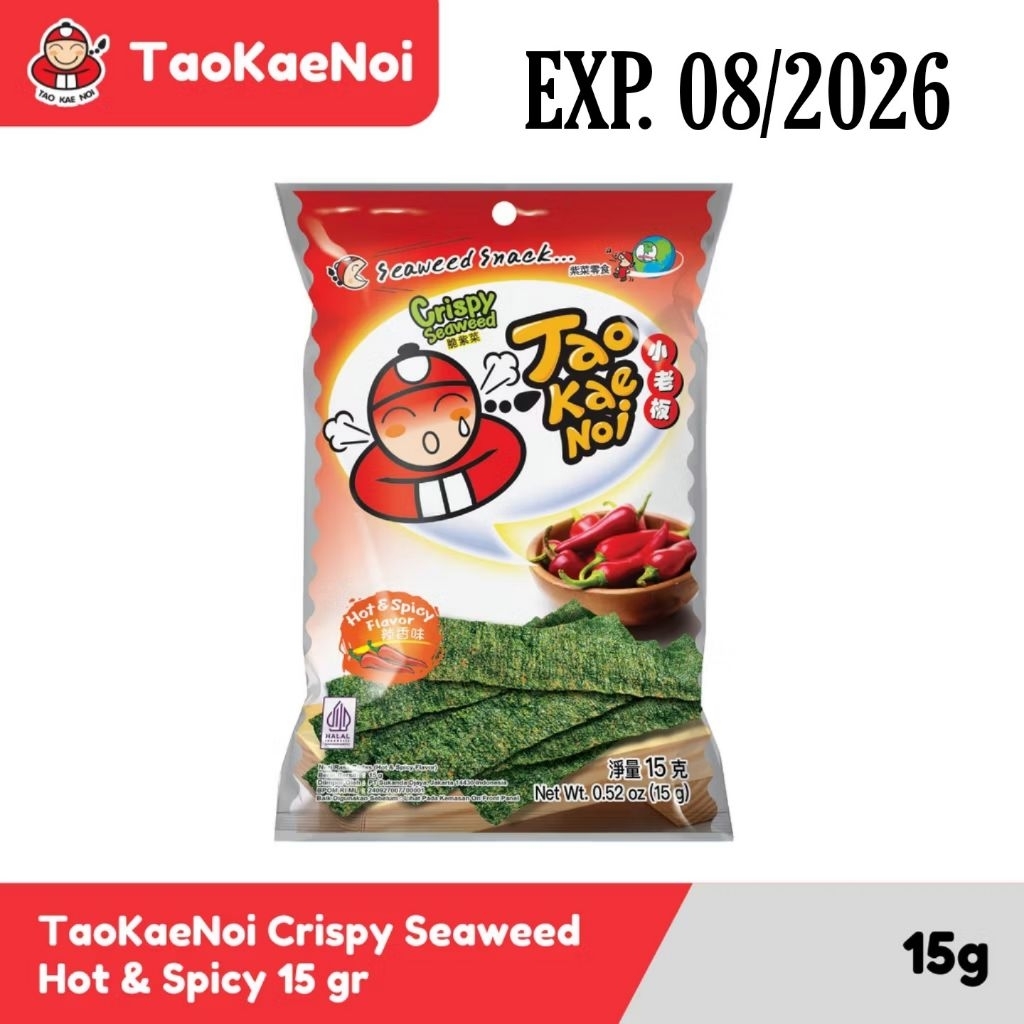 

Tao Kae Noi spicy Seaweed Flavour 15g